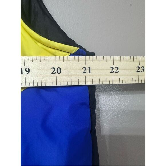 Vintage Ace Herringbone Tri Striped Puffer Vest Women's Large - Picture 4 of 9